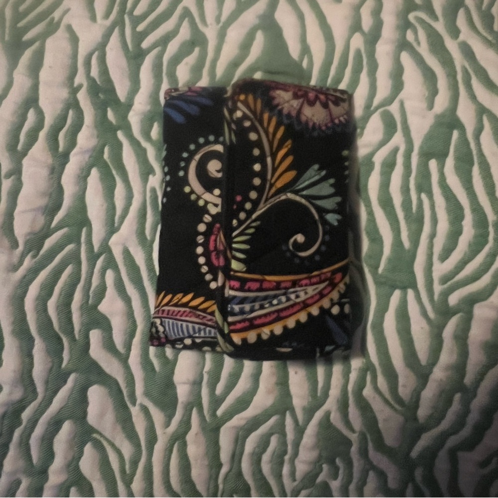 Vera Bradley Wallet with Multicolor Retired Design (Bandana Swirl Collectors)